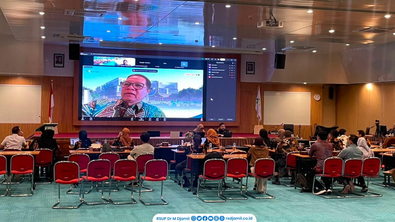RS M. Djamil Padang perkuat kolaborasi akademik dan professional melalui Rapat Kerja Departemen Jantung dan Pembuluh Darah pada Selasa (25/8).Foto: Humas RS M Djamil Padang\